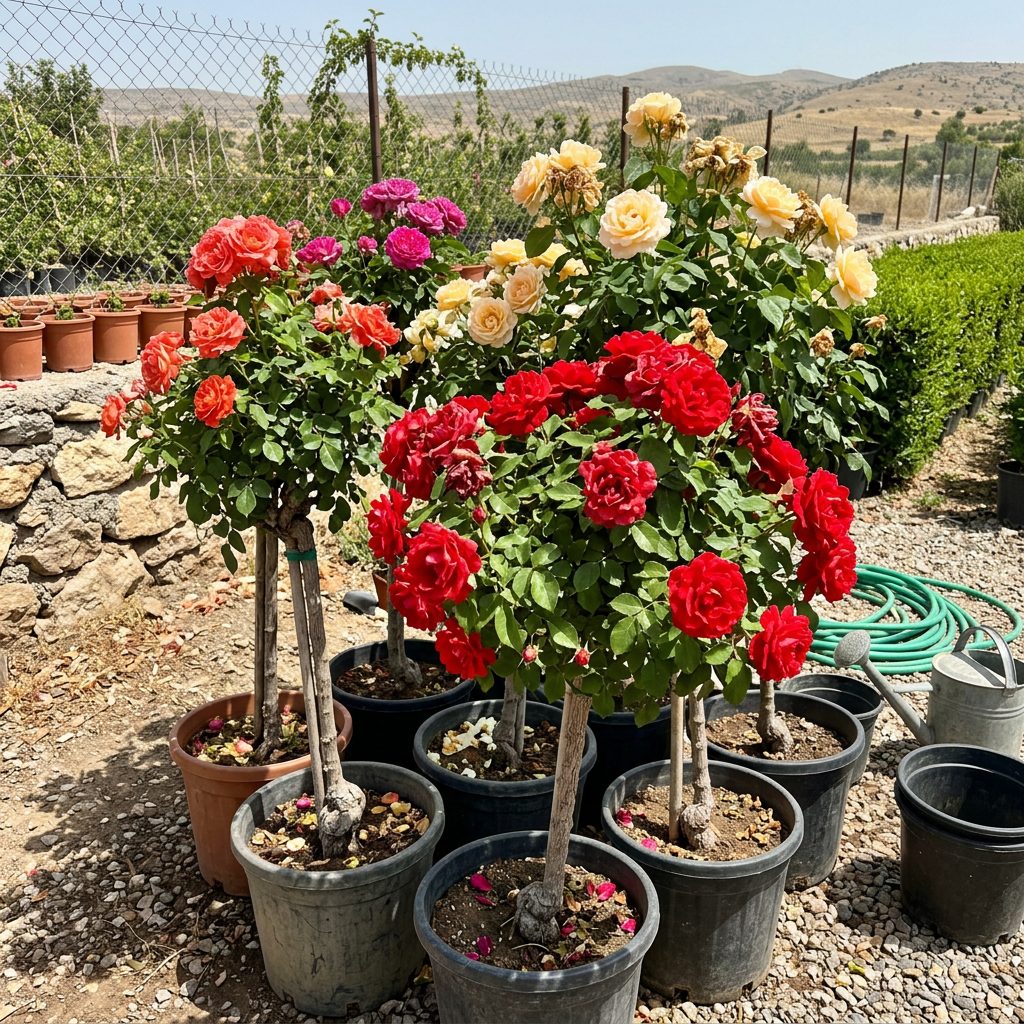Saksılı Baston Gül Fidanı